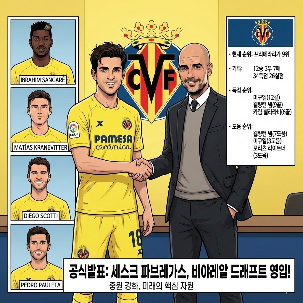 비야레알, 세스크 파브레가스선수 드래프트 영입 공식